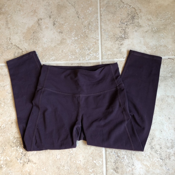 Dark Purple Athleta High Rise Chaturanga Capri - Picture 3 of 8